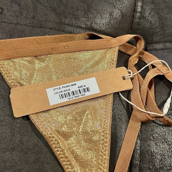 Skims Micro Gold Thong - Picture 2 of 2